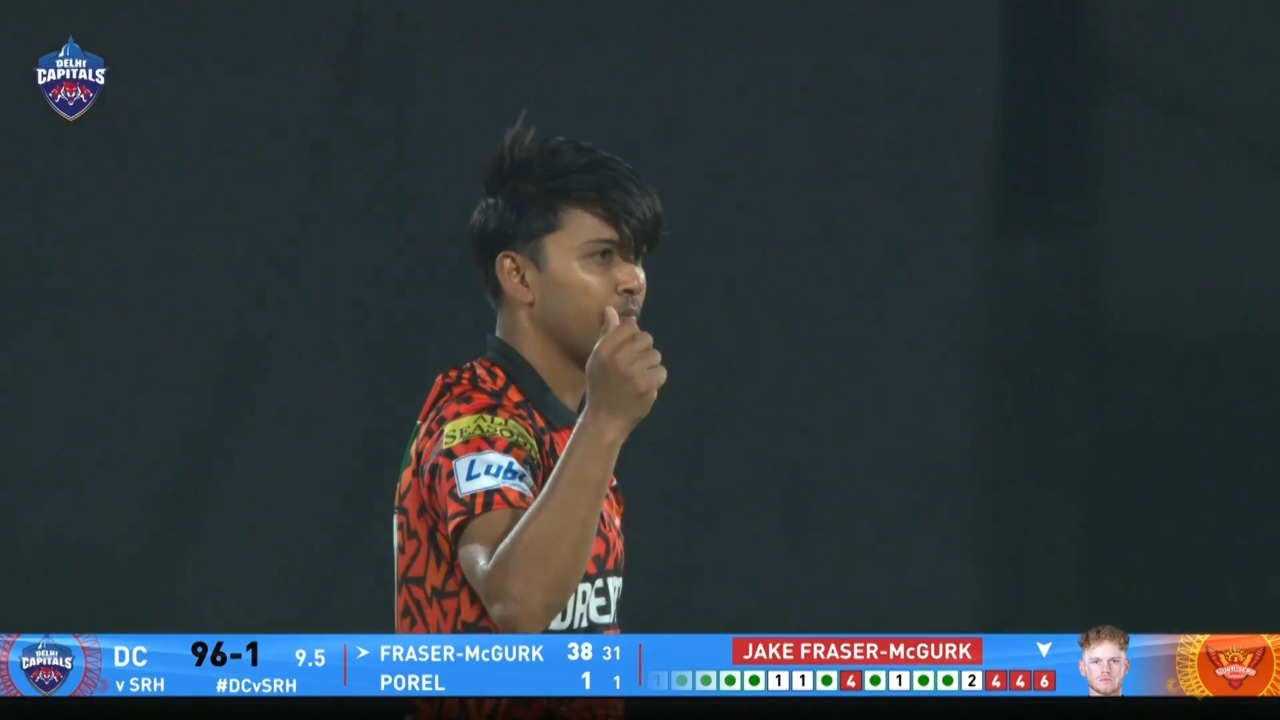 IPL 2025 M10: DC vs SRH - Jake Fraser-Mcgurk Wicket