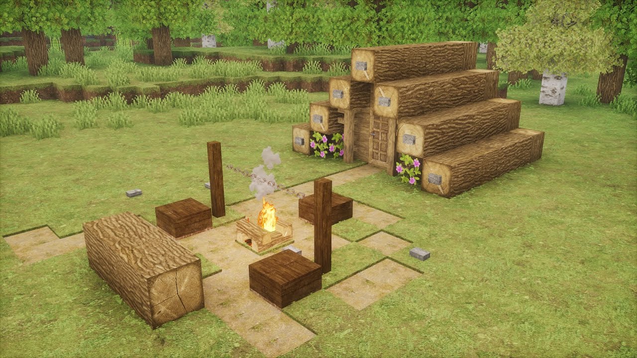 EASY 2 MINUTES SURVIVAL HOUSE TUTORIAL | MINECRAFT