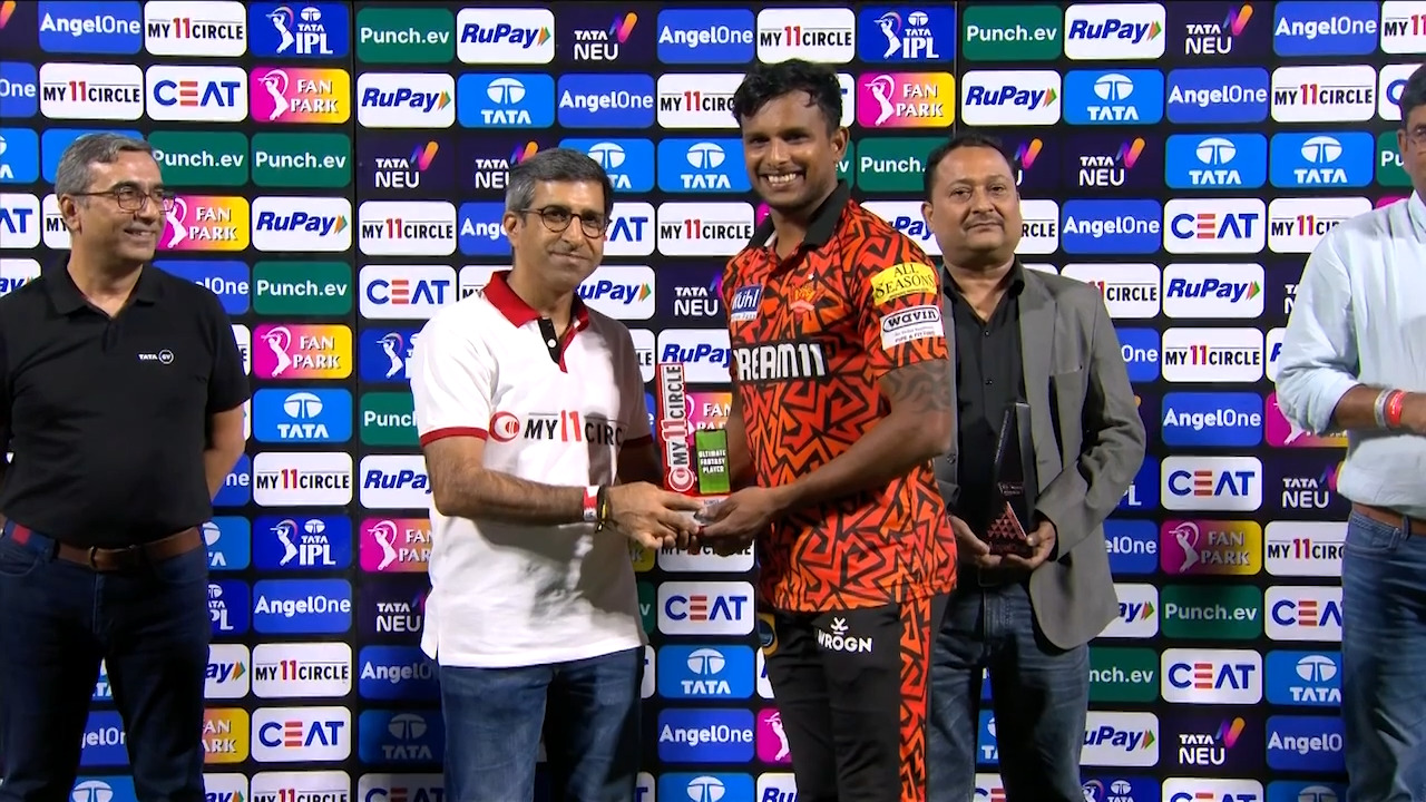 M35: DC vs SRH – My11Circle Ultimate Fantasy Player of the Match – T Natarajan backdrop