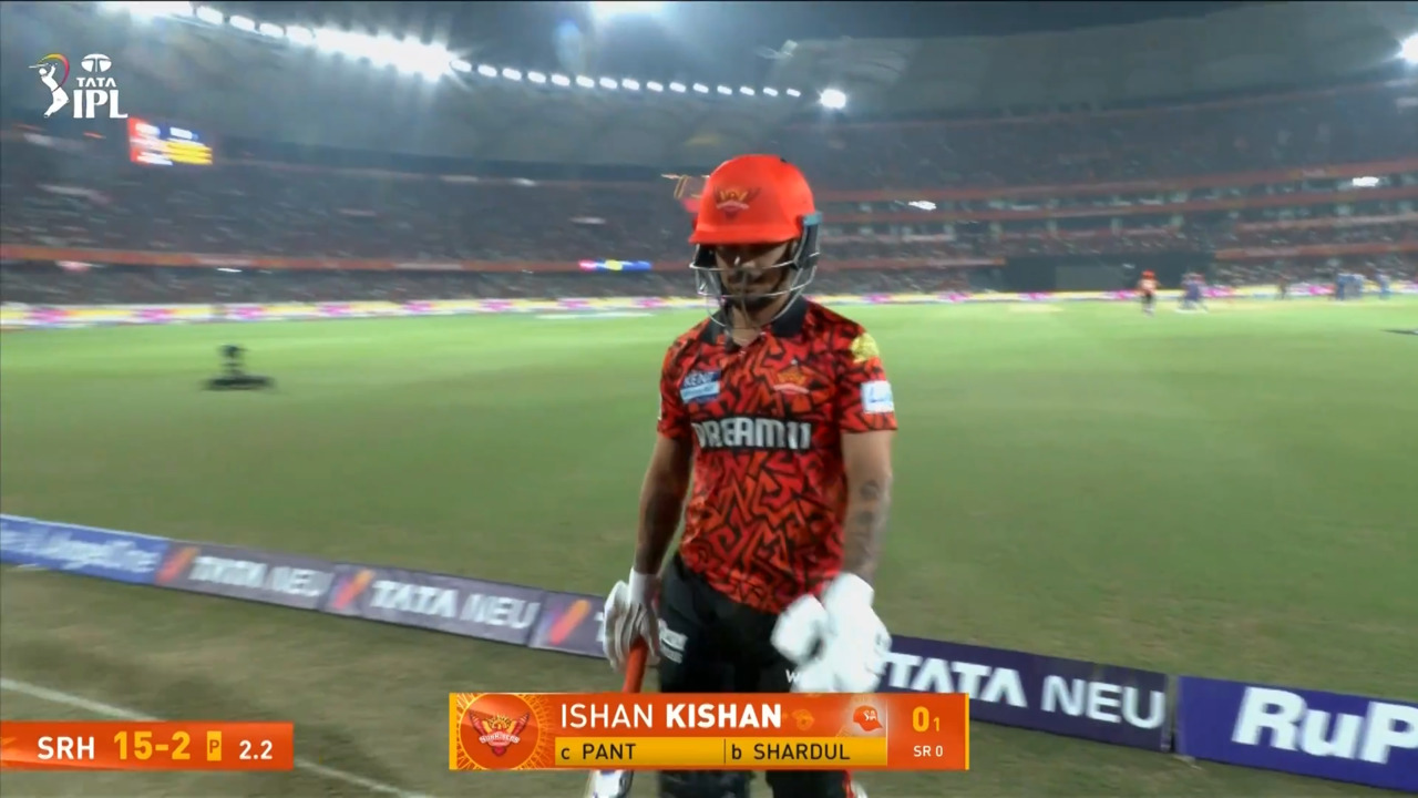 IPL 2025 M07: SRH vs LSG - Ishan Kishan Wicket