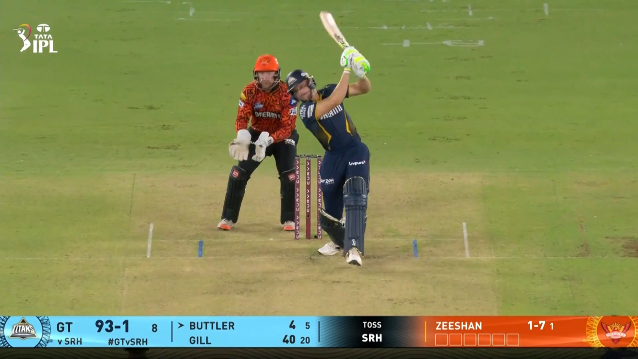 IPL 2025 M51: GT vs SRH - Jos Buttler Six background