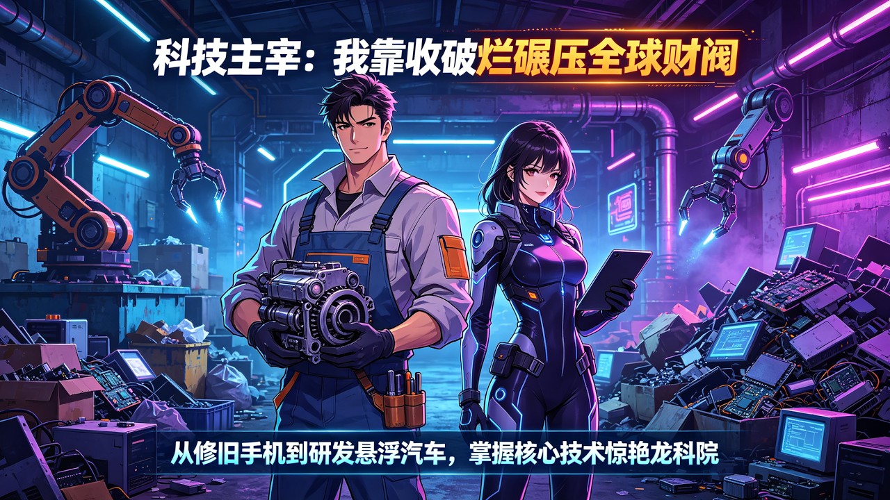 MULTISUB📢新番上线《科技主宰:我靠收破烂碾压全球财阀》第1~101集丨从修旧手机到研发悬浮汽车,掌握核心技术惊艳龙科院!💍