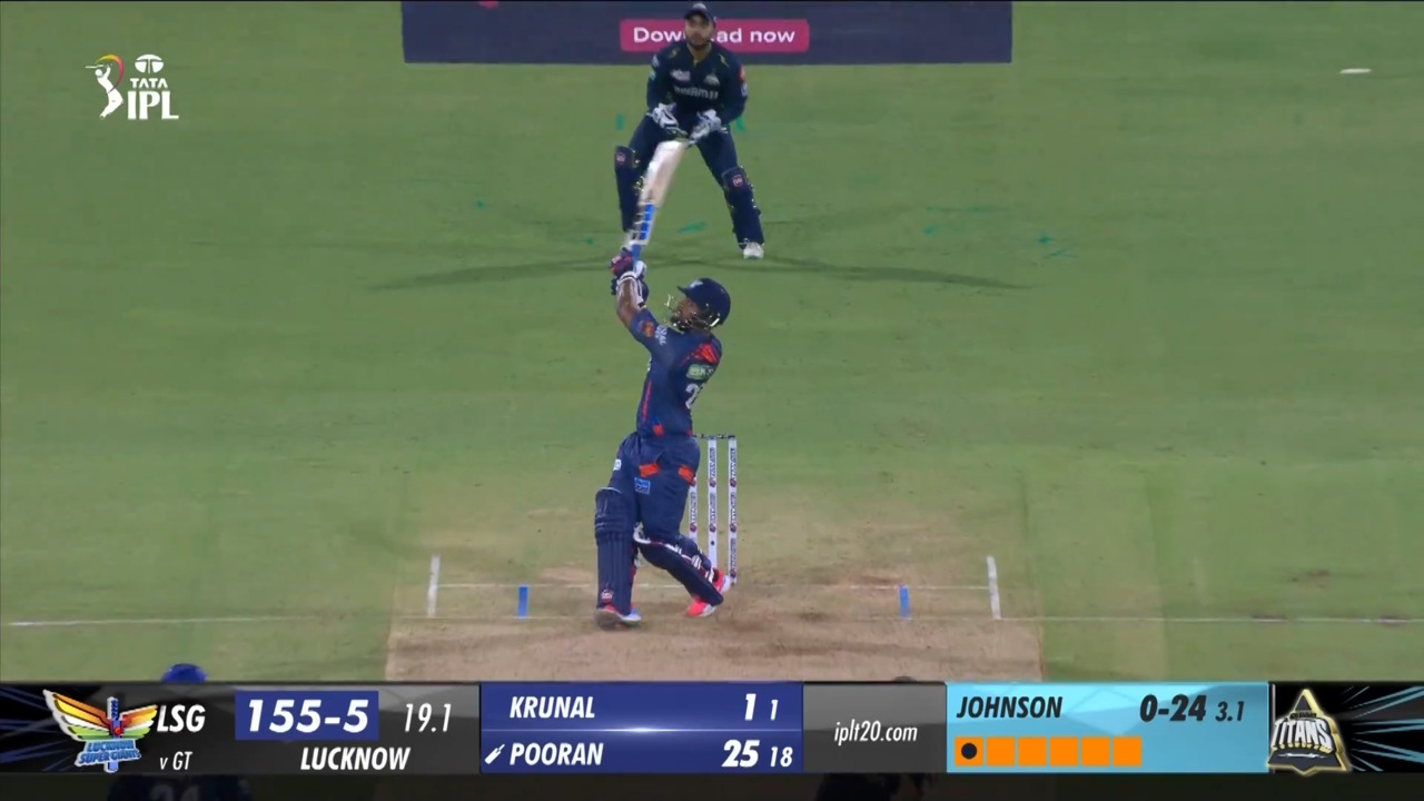 M21: LSG vs GT – Nicholas Pooran Six