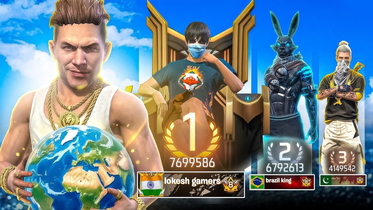 FREEFIRE KA SABSE RICHEST PLAYER ๐ค background