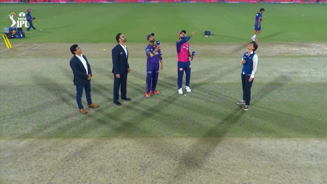 IPL 2025 M06: RR vs KKR - Toss