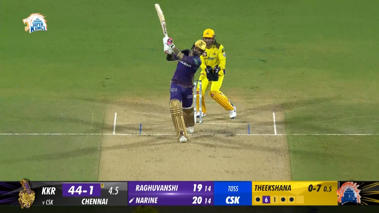 M22: CSK vs KKR – Sunil Narine Six