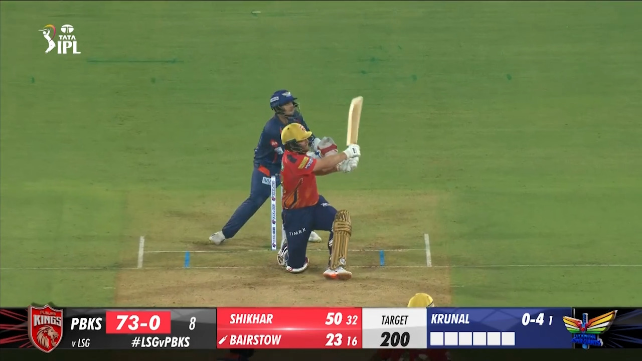 M11: LSG vs PBKS – Jonny Bairstow Six