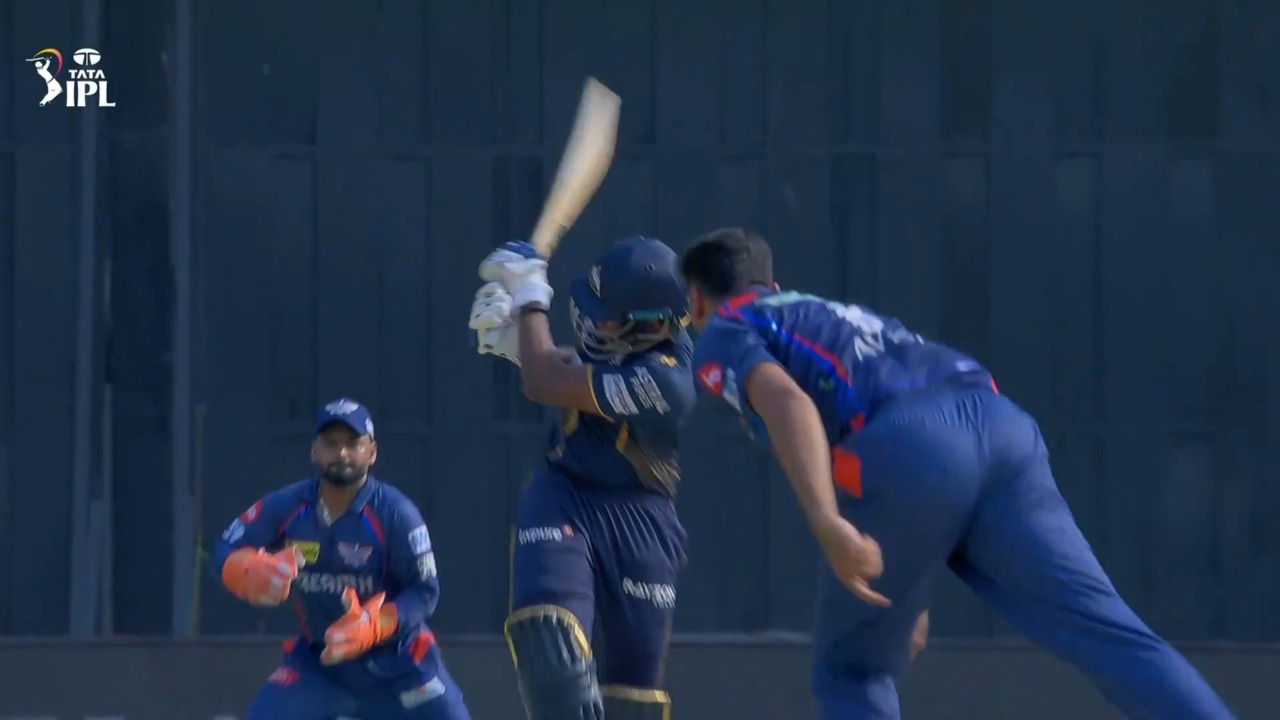 IPL 2025 M26: LSG vs GT - Sai Sudharsan Six