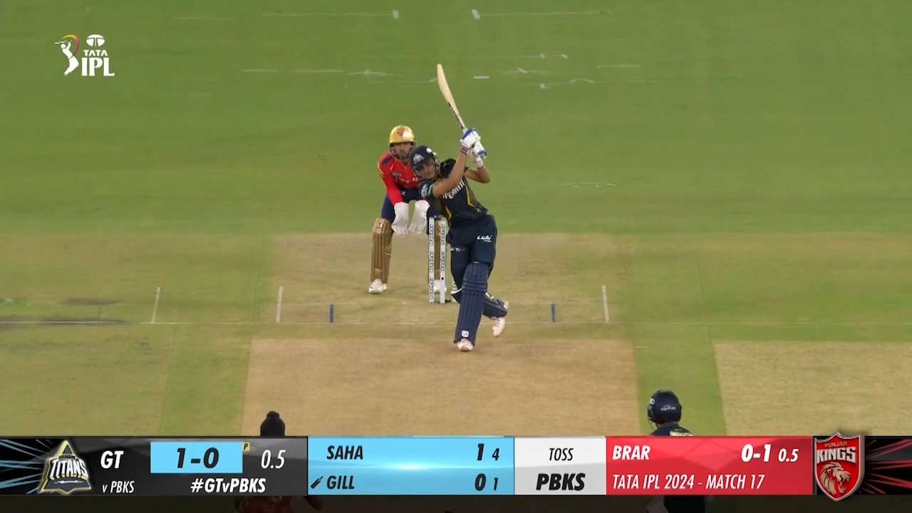 M17: GT vs PBKS – Shubman Gill Six
