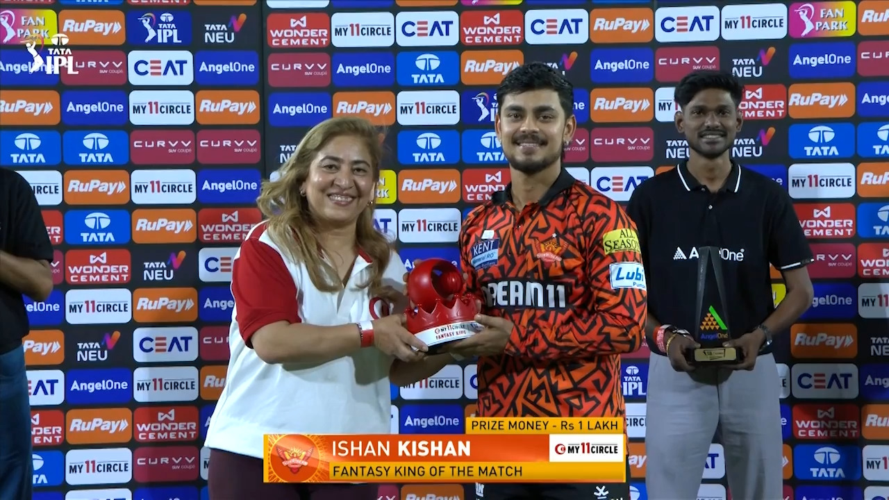 IPL 2025 M02: SRH vs RR - My11Circle Fantasy King of The Match - Ishan Kishan
