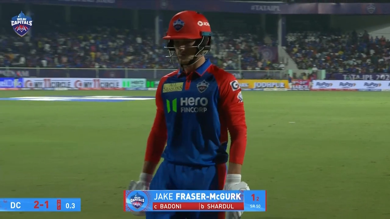 IPL 2025 M04: DC vs LSG - Jake Fraser-Mcgurk Wicket