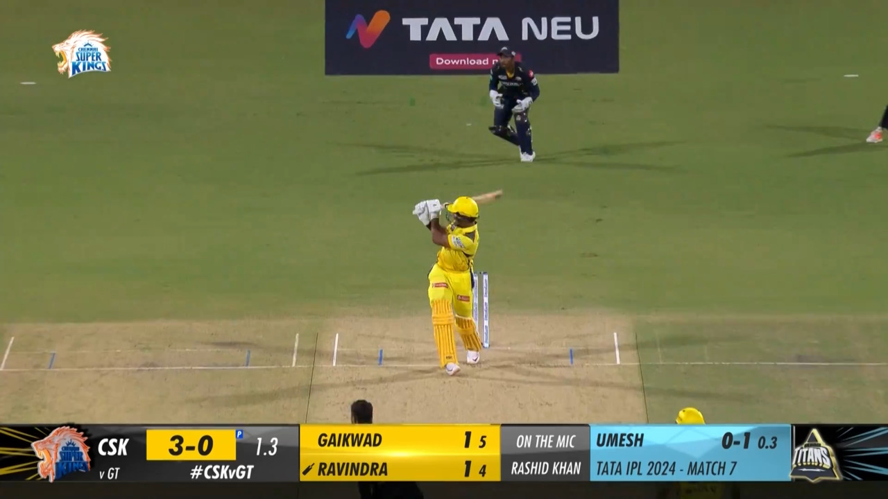 M07: CSK vs GT – Rachin Ravindra Six