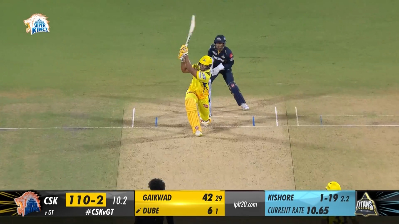 M07: CSK vs GT – Shivam Dube Six