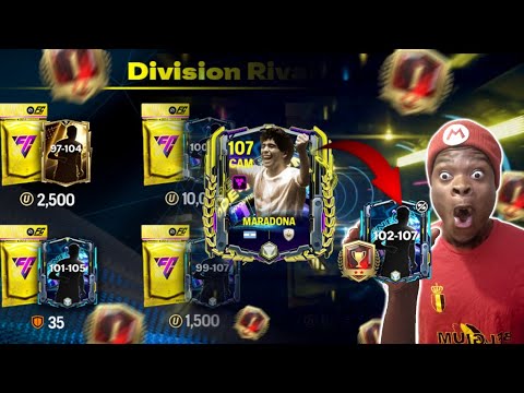 Opening the *NEW* FC Champion đ Division Rivals Rewards! ABSOLUTE W from EA!đ„- FC MOBILE background