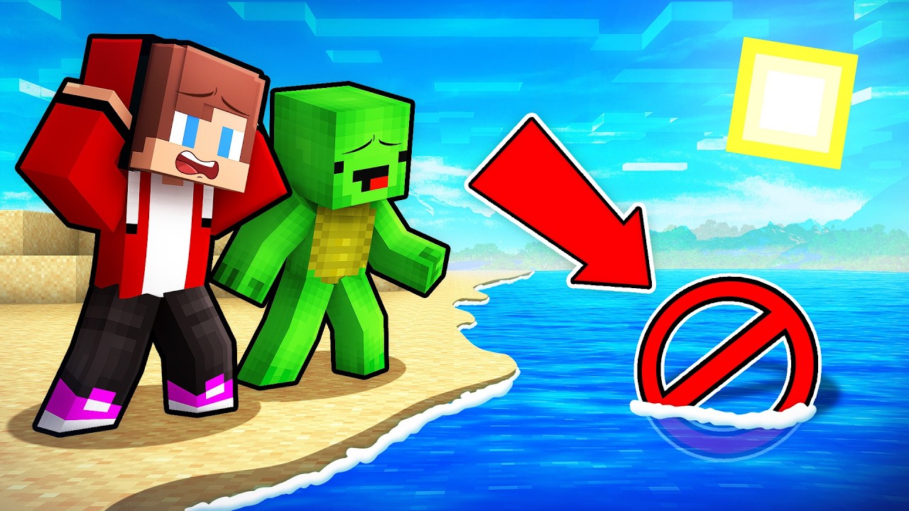Minecraft, But Mikey and JJ Can’t Touch Water - Maizen