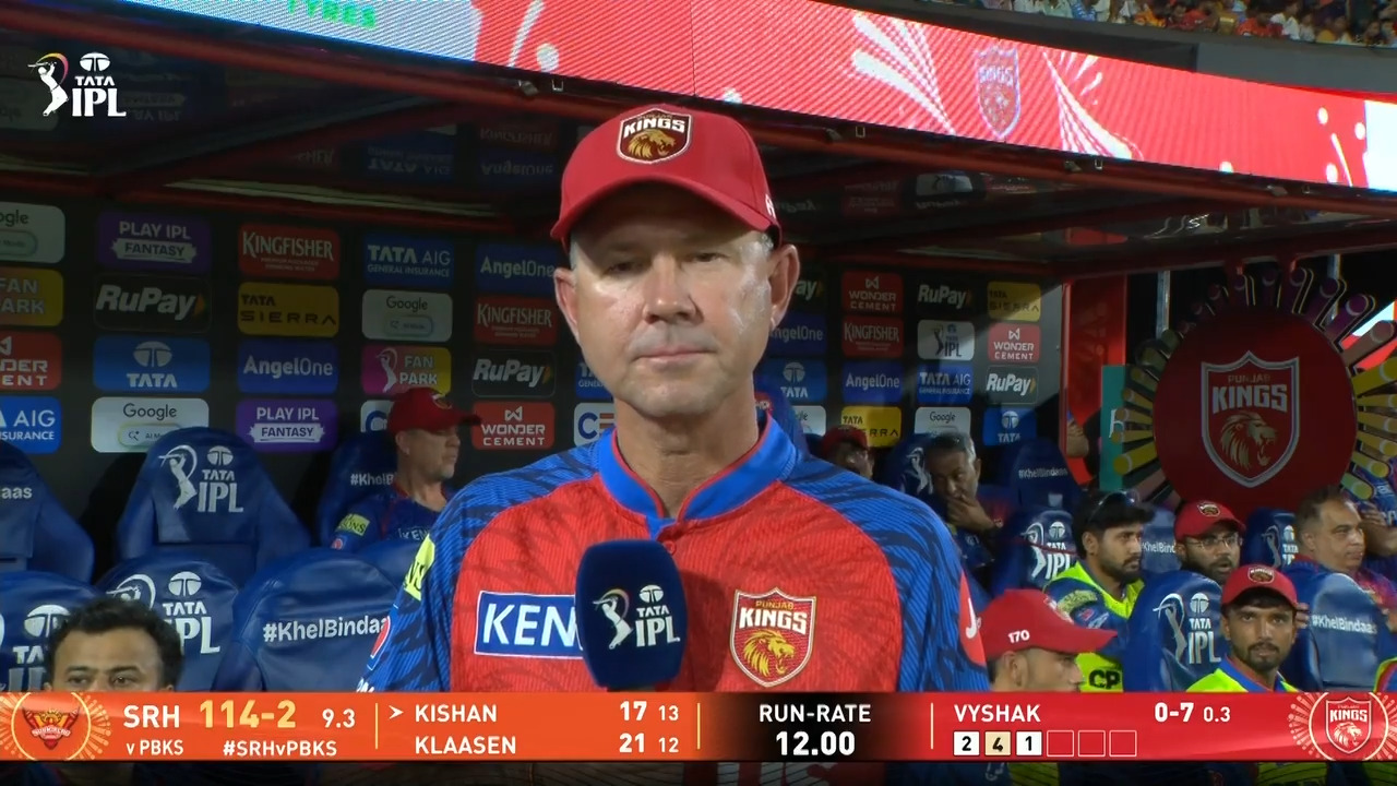 IPL 2026 M49: SRH vs PBKS - Ricky Ponting Interview