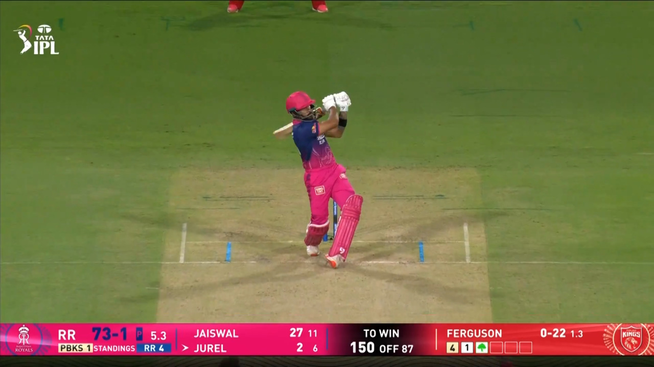 IPL 2026 M40: PBKS vs RR - Dhruv Jurel Six