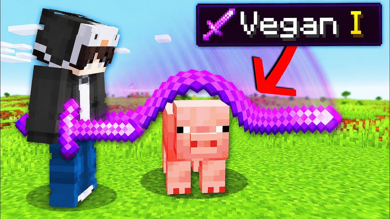 Minecraft, But There's GOOFY Enchants...