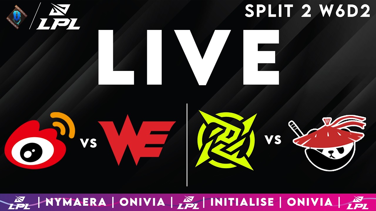 LPL 2026 Live Split 2 | LPL English with Nymaera & Initialise WBG vs WE | NIP vs AL