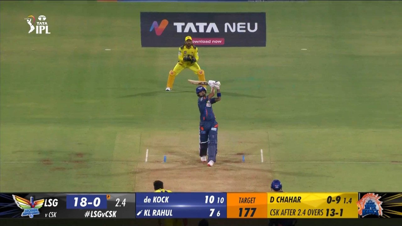 M34: LSG vs CSK – K L Rahul Six