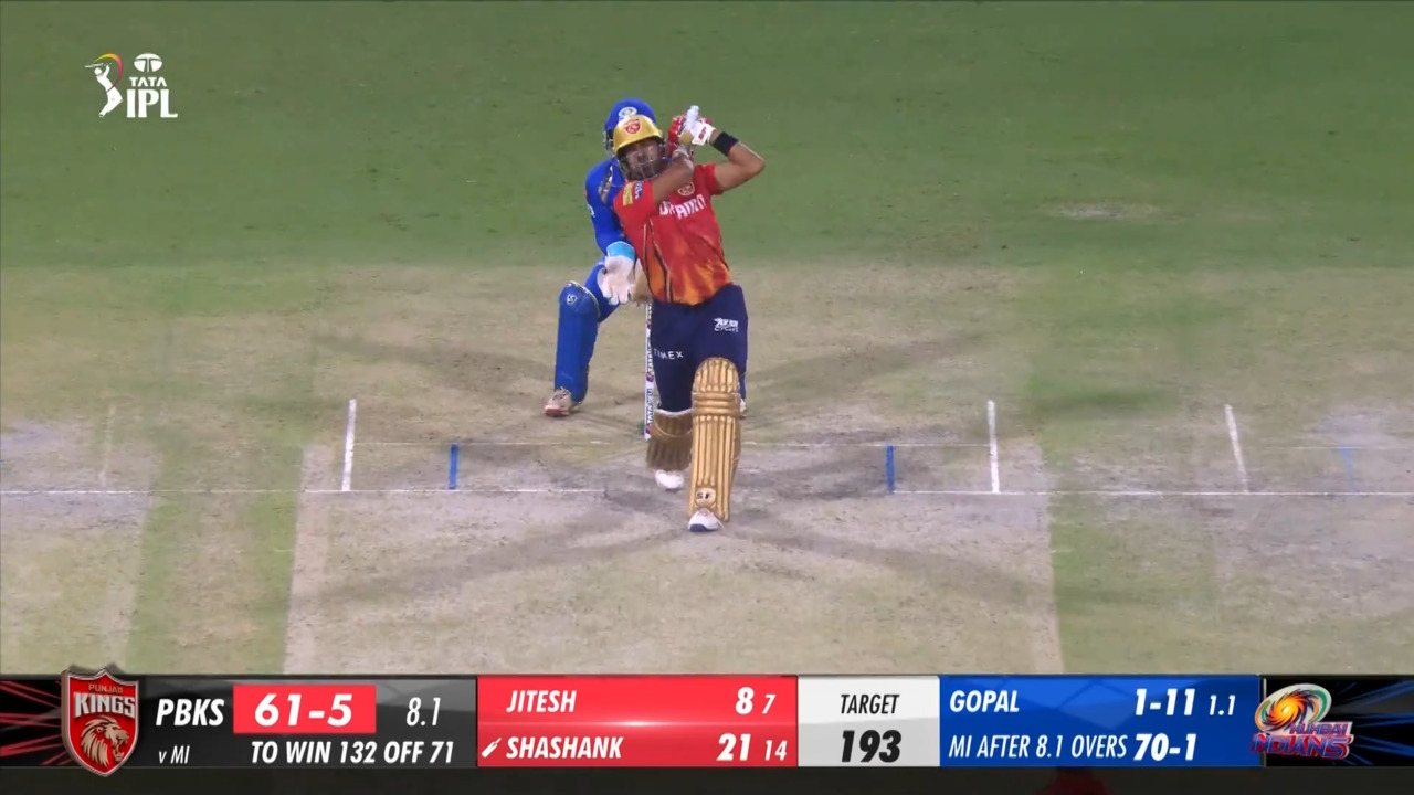 M33: PBKS vs MI – Shashank Singh Six