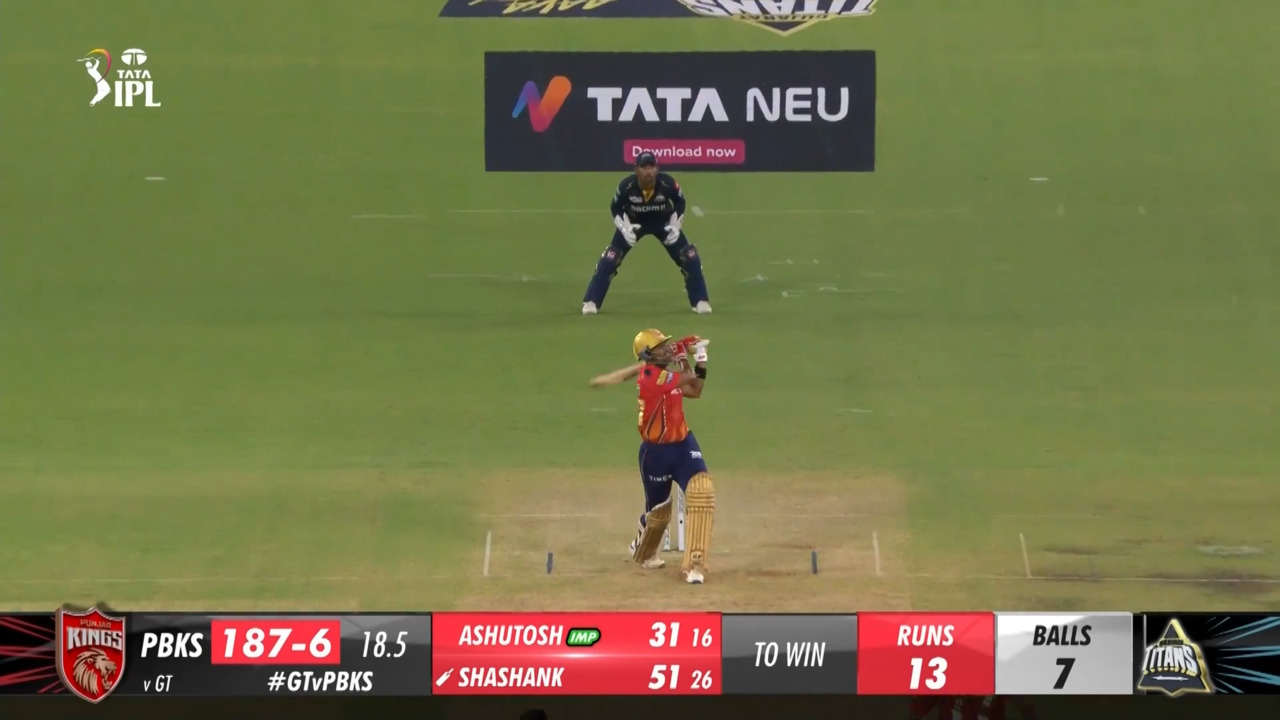 M17: GT vs PBKS – Ashutosh Sharma Six