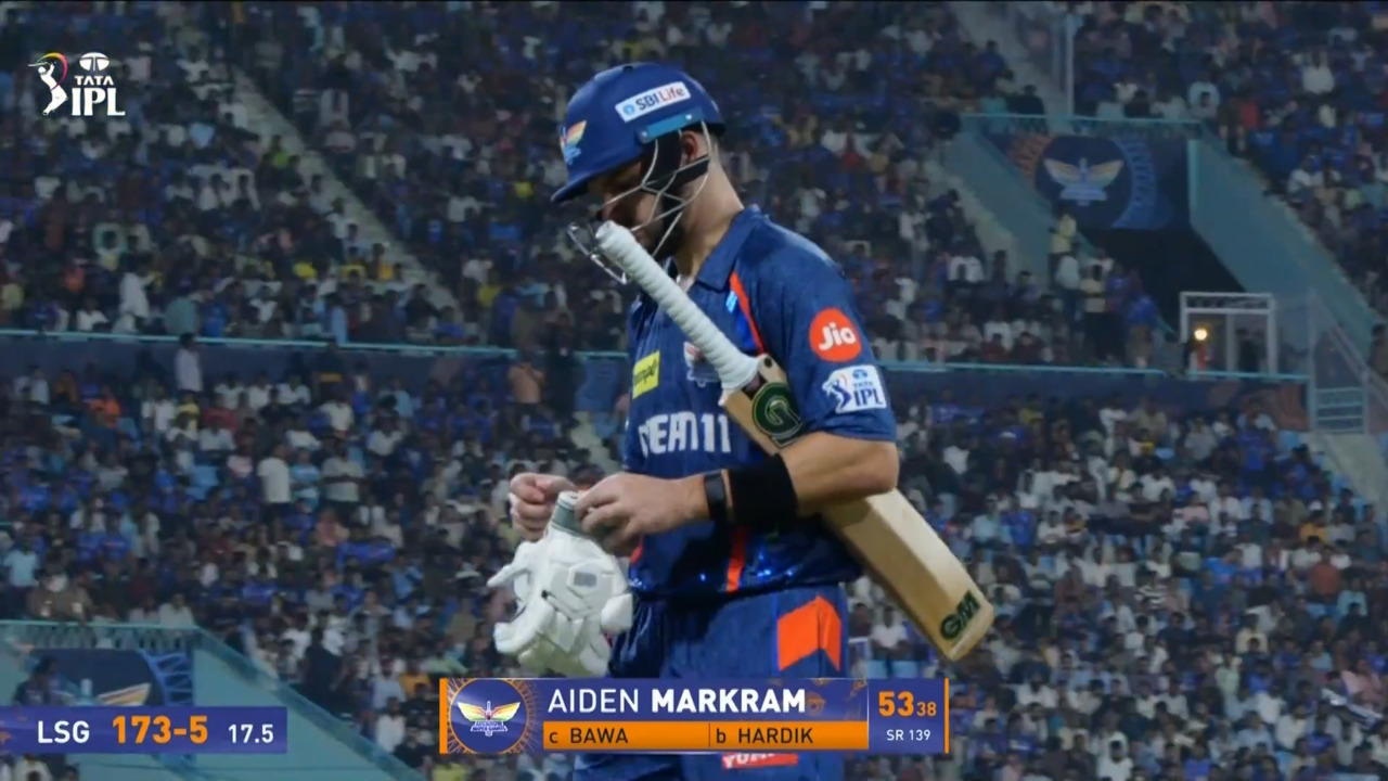 IPL 2025 M16: LSG vs MI - Aiden Markram Wicket