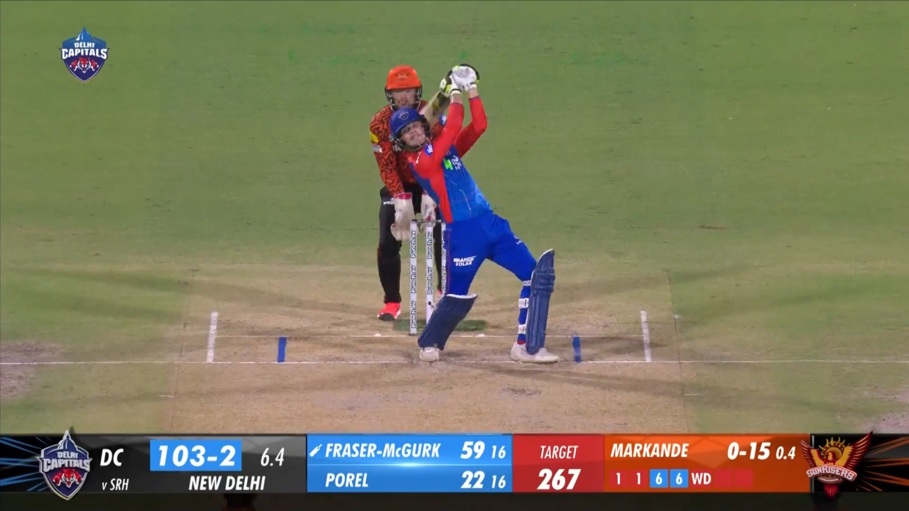 M35: DC vs SRH – Jake Fraser-McGurk Six