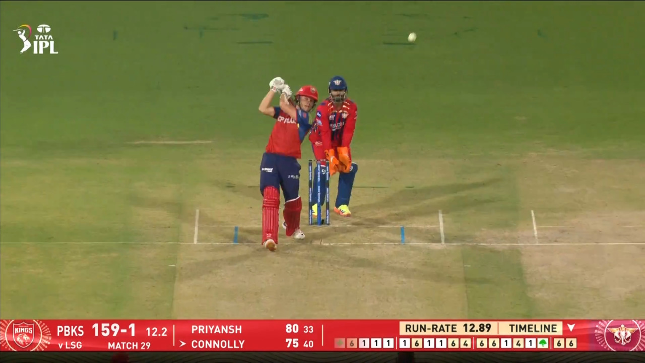IPL 2026 M29: PBKS vs LSG - Cooper Connolly Six