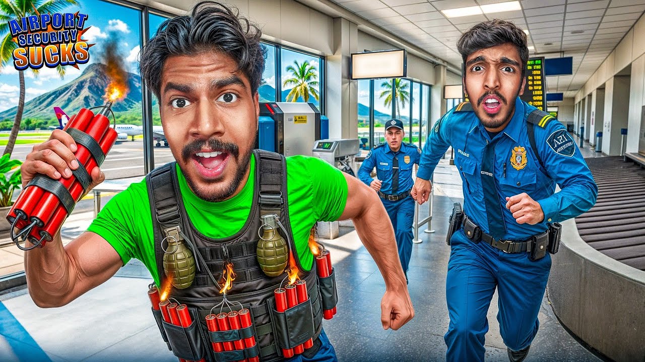 Smuggling Illegal Items in Game Therapist's Airport 😂!!