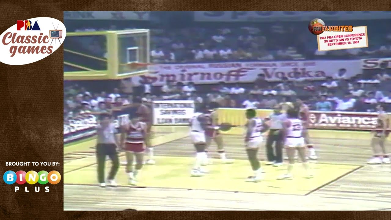 #PBAClassicGames: 3rd Quarter GILBEYS vs. TOYOTA 1983 Open Conference September 18, 1983 background