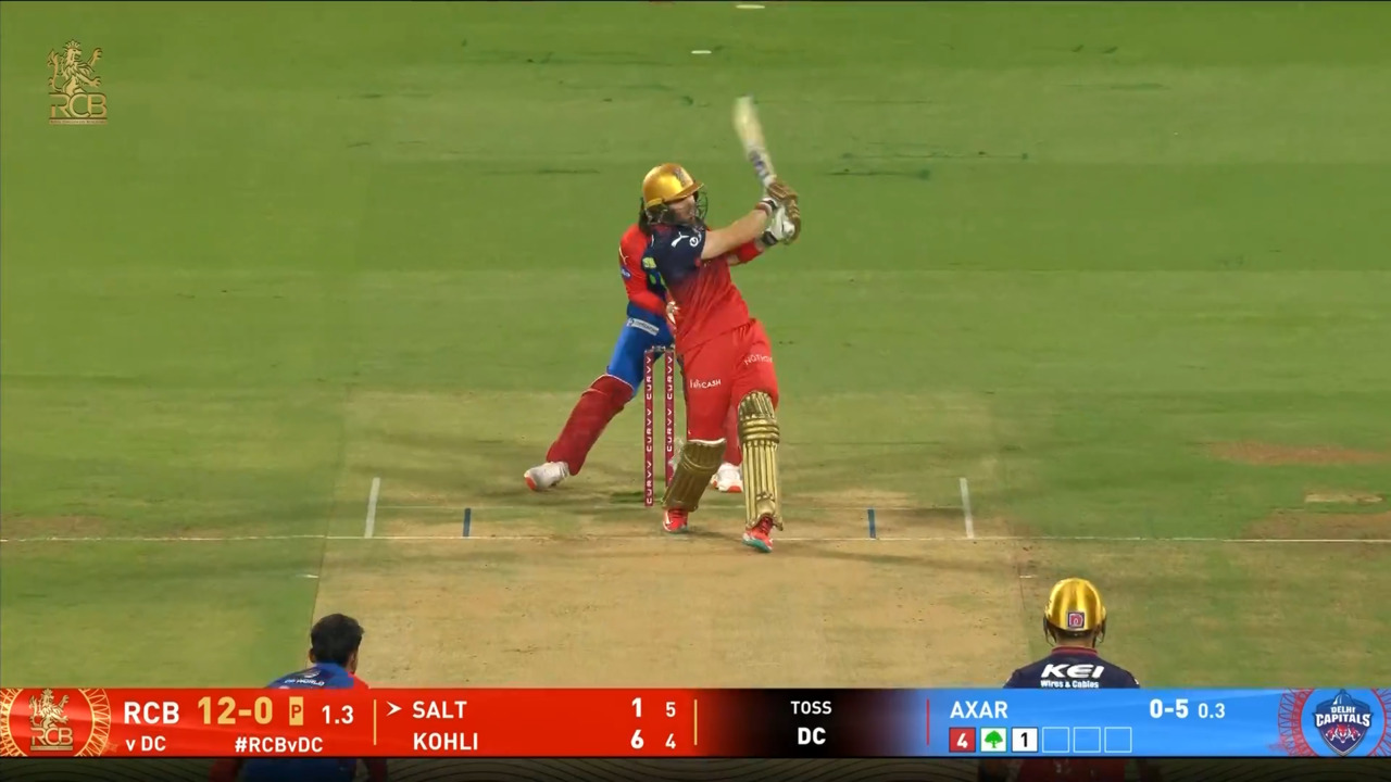 IPL 2025 M24: RCB vs DC - Phil Salt Six