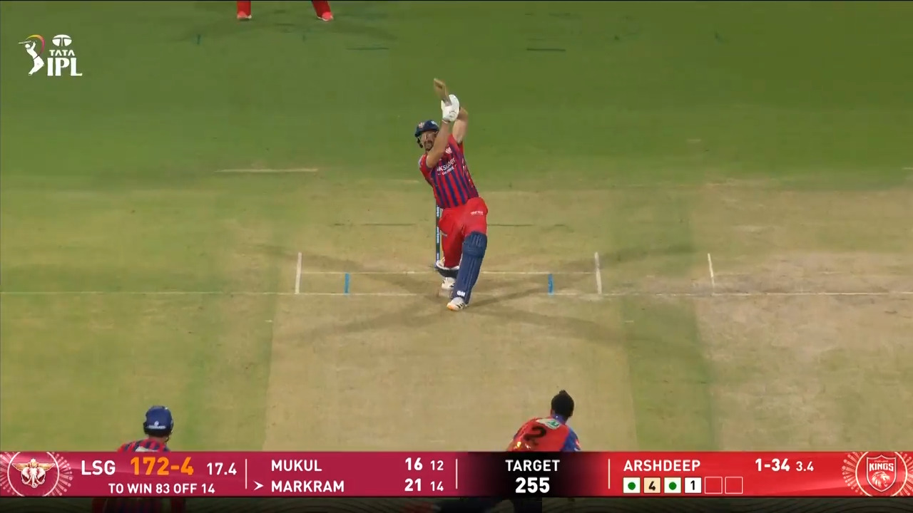 IPL 2026 M29: PBKS vs LSG - Aiden Markram Six