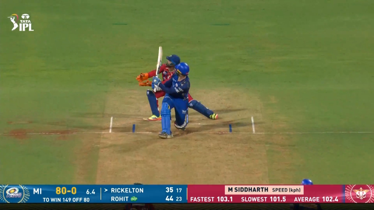 IPL 2026 M47: MI vs LSG - Ryan Rickelton Six