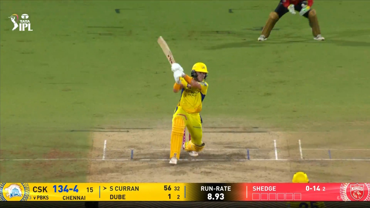 IPL 2025 M49: CSK vs PBKS - Sam Curran Six