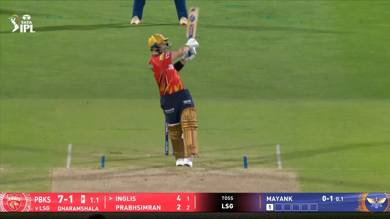 IPL 2025 M54: PBKS vs LSG - Josh Inglis Six