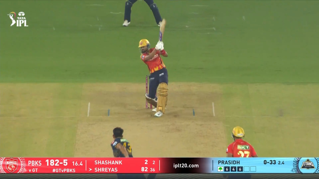 IPL 2025 M05: GT vs PBKS - Shreyas Iyer Six