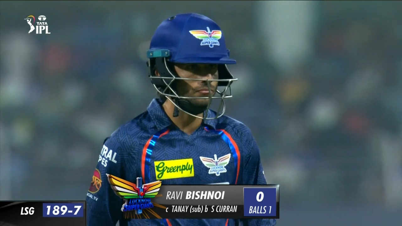 M11: LSG vs PBKS – Ravi Bishnoi Wicket