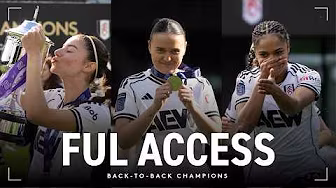 BACK-TO-BACK CHAMPIONS ЁЯПЖ | Behind-the-Scenes of Fulham Women's trophy presentation ЁЯд│