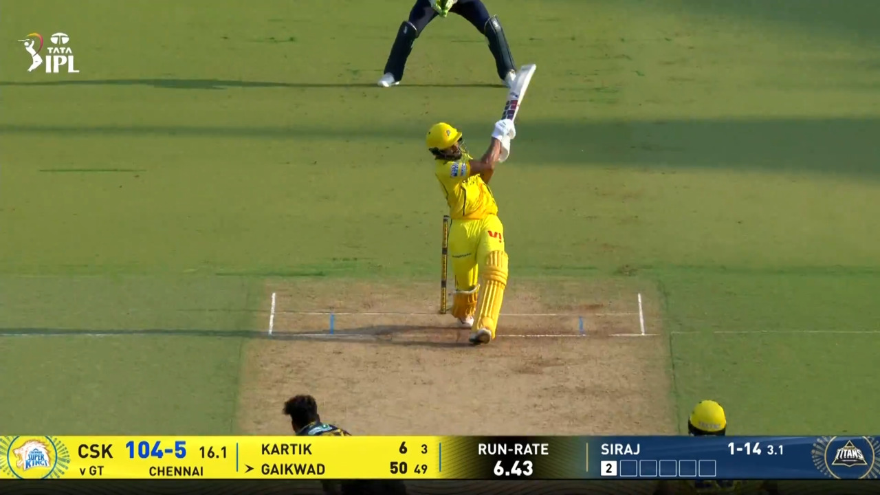 IPL 2026 M37: CSK vs GT - Ruturaj Gaikwad Six