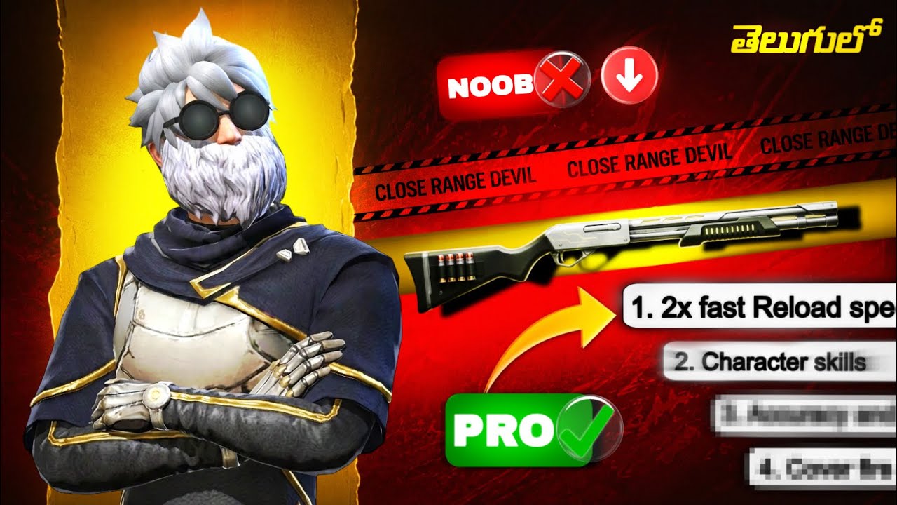 M590 Tips and Tricks in Telugu 🔥 Free fire max Free fire in telugu