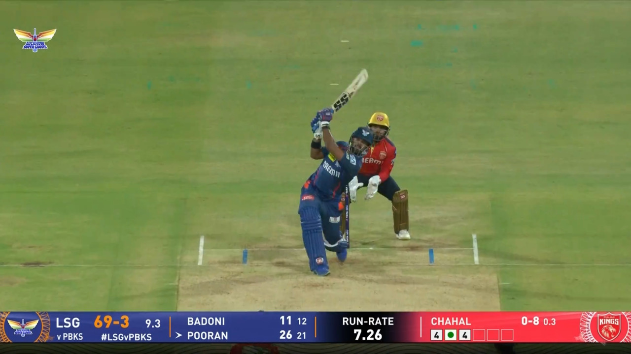 IPL 2025 M13: LSG vs PBKS - Nicholas Pooran Six