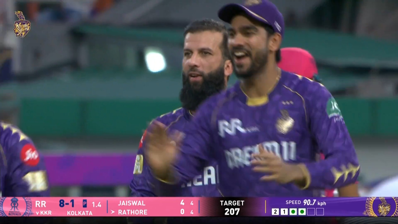 IPL 2025 M53: KKR vs RR - Kunal Rathore Wicket
