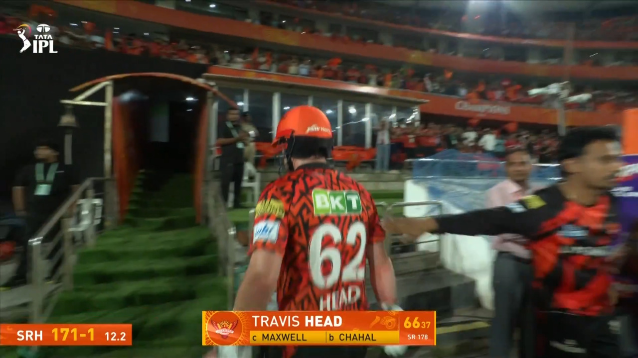 IPL 2025 M27: SRH vs PBKS - Travis Head Wicket background