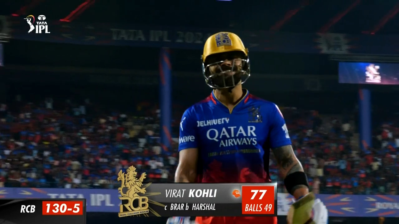 M06: RCB vs PBKS – Virat Kohli Wicket