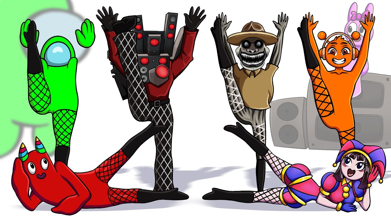 FastToons Crazy Detective Stories | Sprunki, Skibidi and other Crazy Universes | Among Us Cartoon
