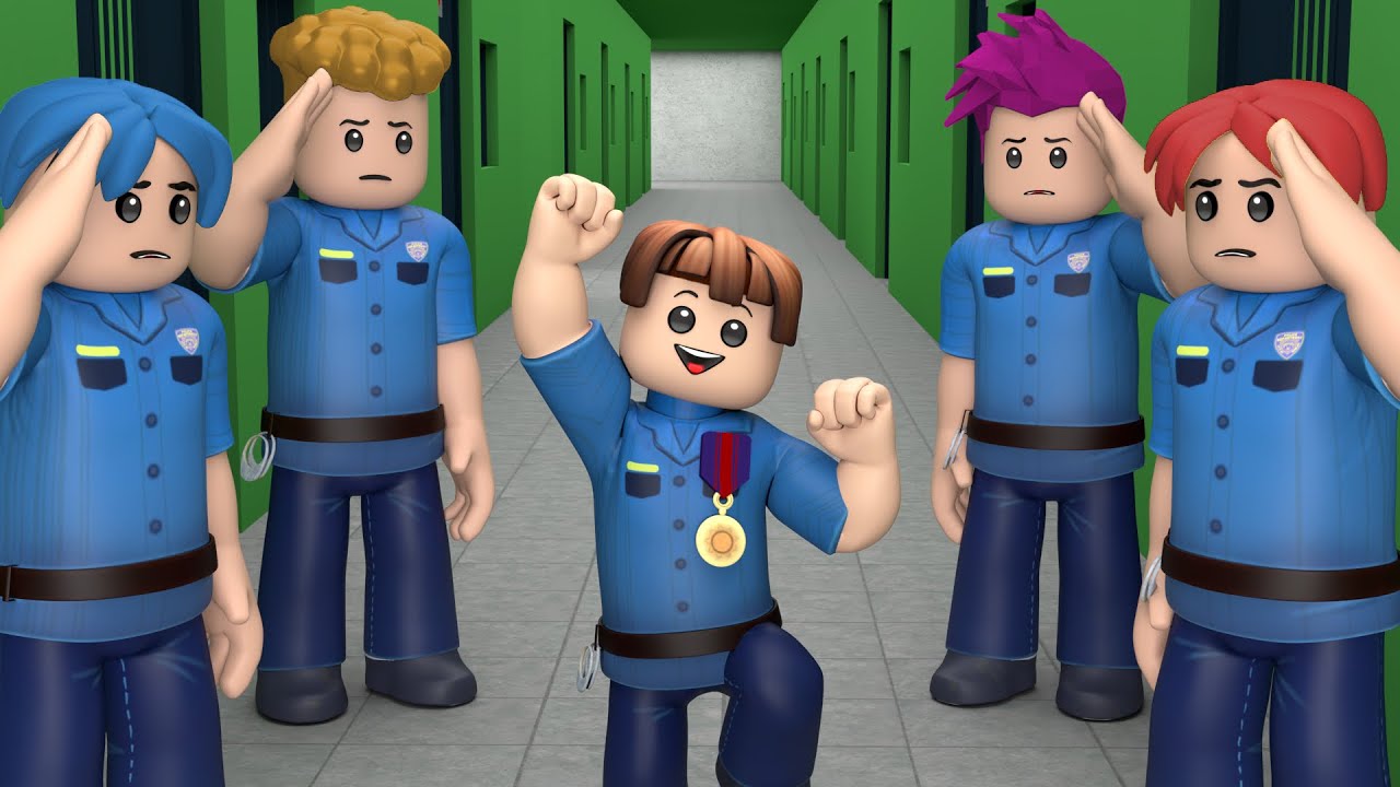 ROBLOX Brookhaven đĄRP - FUNNY MOMENTS: Fearless Little Policeman | Roblox Sun background