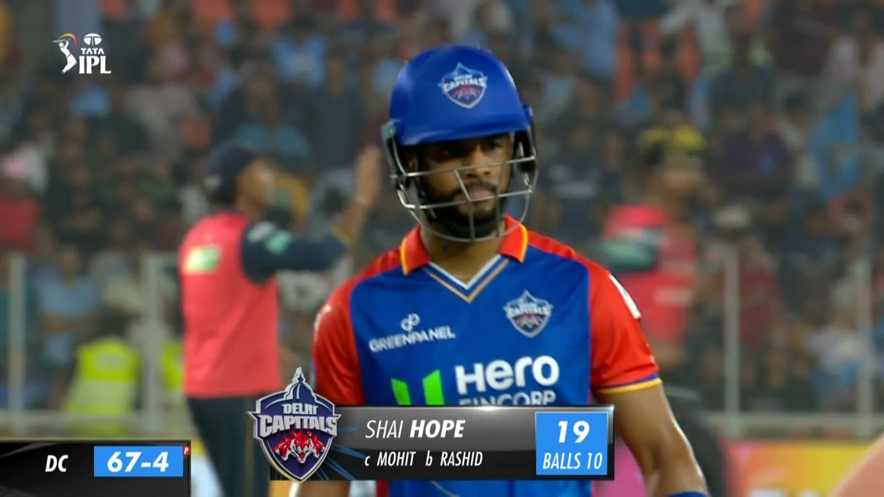 M32: GT vs DC – Shai Hope Wicket