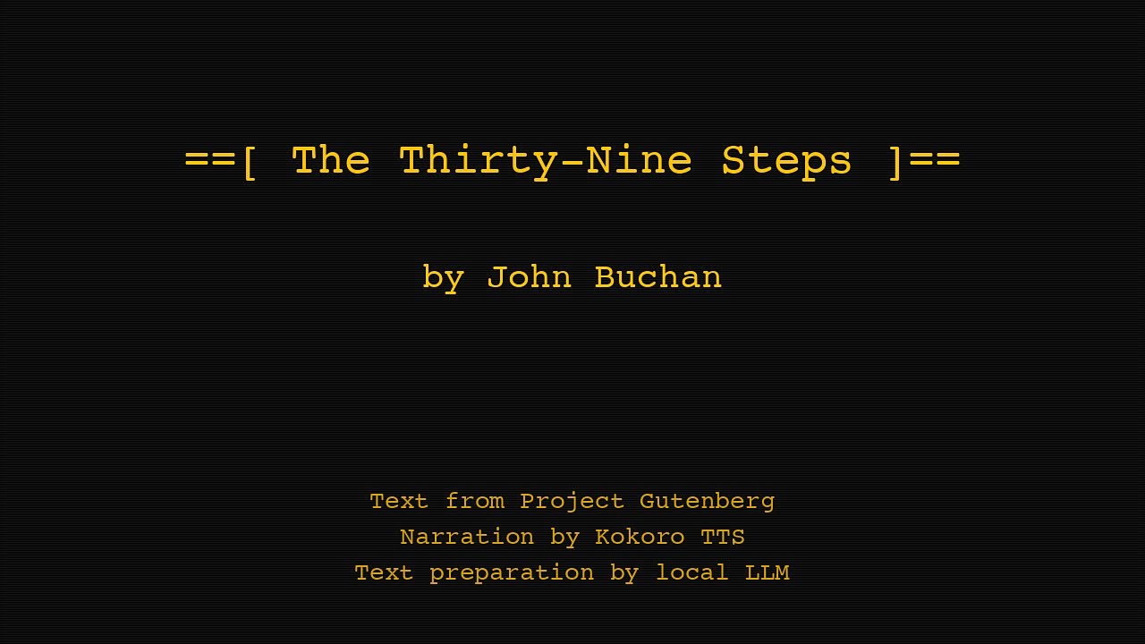The Thirty-Nine Steps by John Buchan | Spy Stories (1915) | Full Audiobook with Chapters