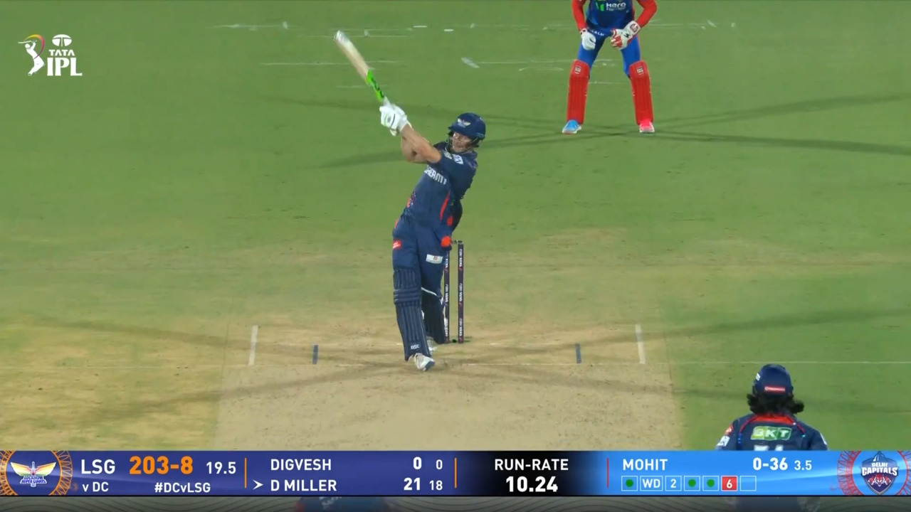 IPL 2025 M04: DC vs LSG - David Miller Six